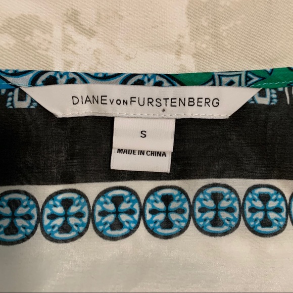 NWOT Diane Von Furstenberg Kenna pleated top - Picture 3 of 8